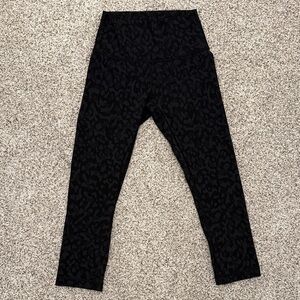 lululemon athletica Black Patterned Leggings
